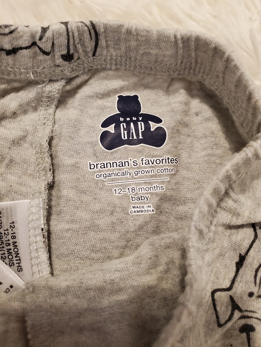 Baby GAP Striped Navy & Gray Jogger Pants 12-18 Months